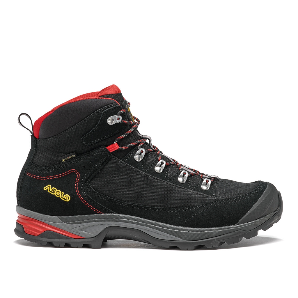 Black Men's Asolo FALCON GV Hiking Boots | A21278