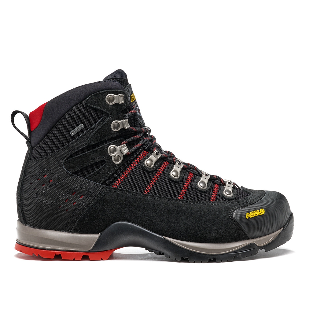 Black Men's Asolo FUGITIVE GTX Hiking Boots | A05803