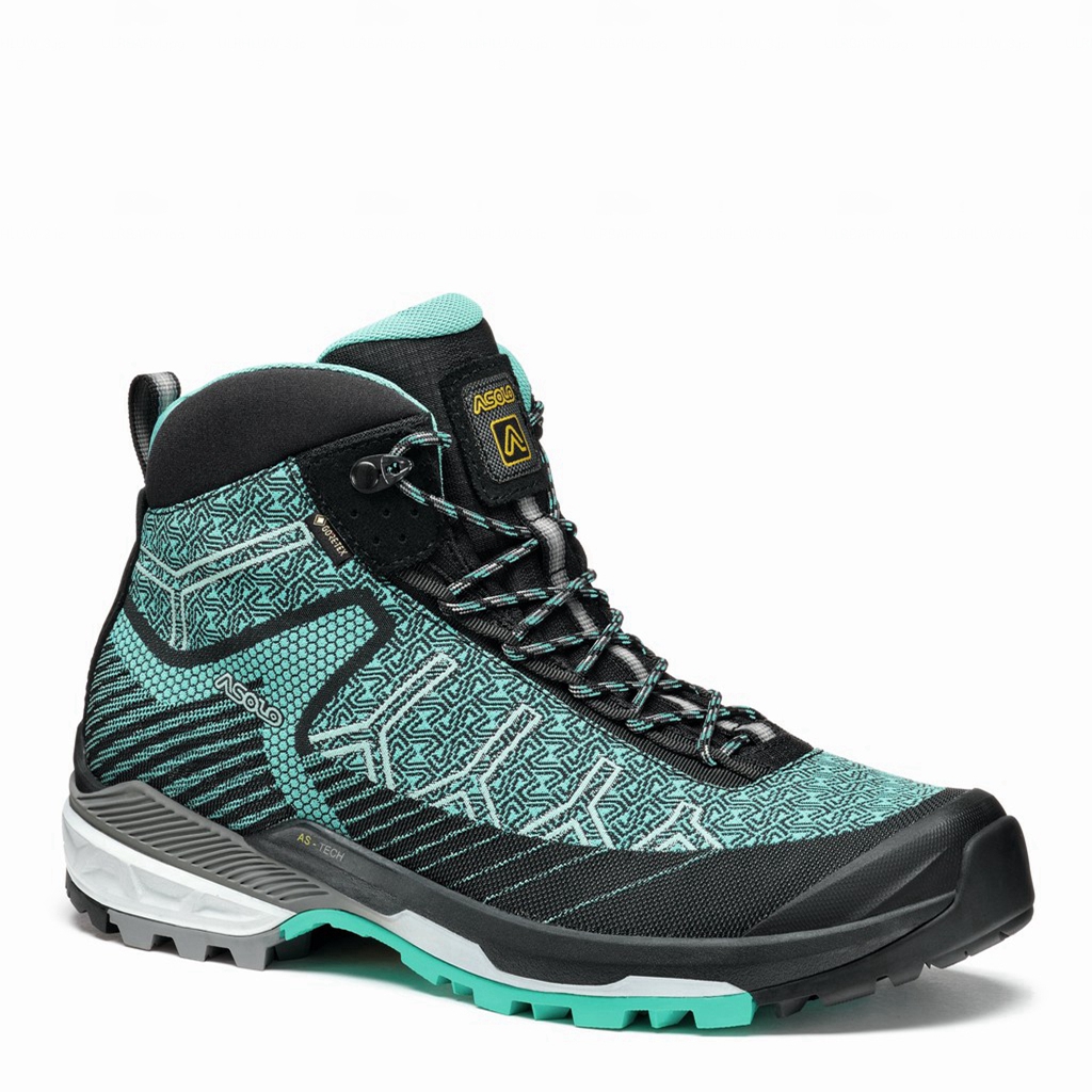 Turquoise Women's Asolo FALCON EVO JACQUARD GV Hiking Boots | A28695