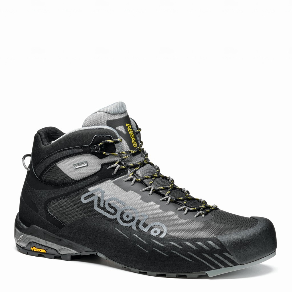 Black Men\'s Asolo ELDO MID GV Hiking Boots | A18214