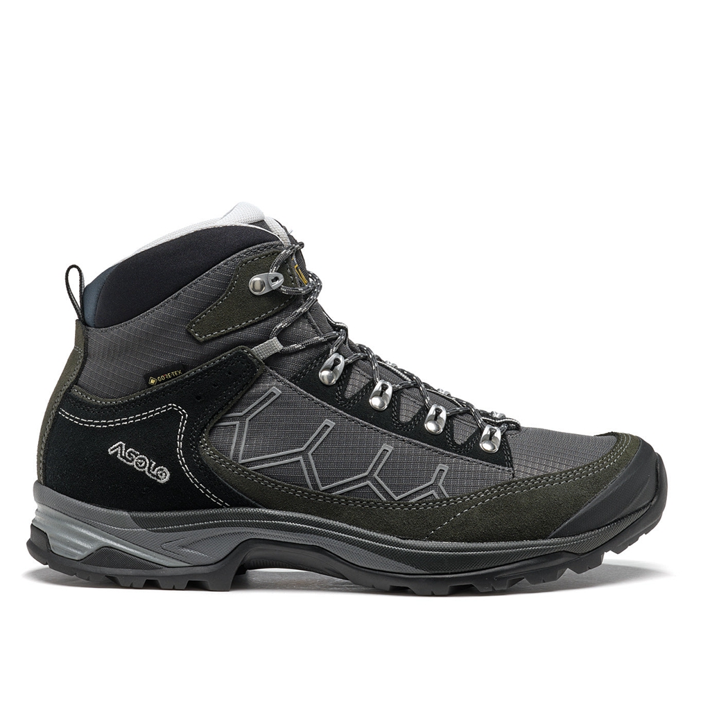 Black Men\'s Asolo FALCON GV Hiking Boots | A34720