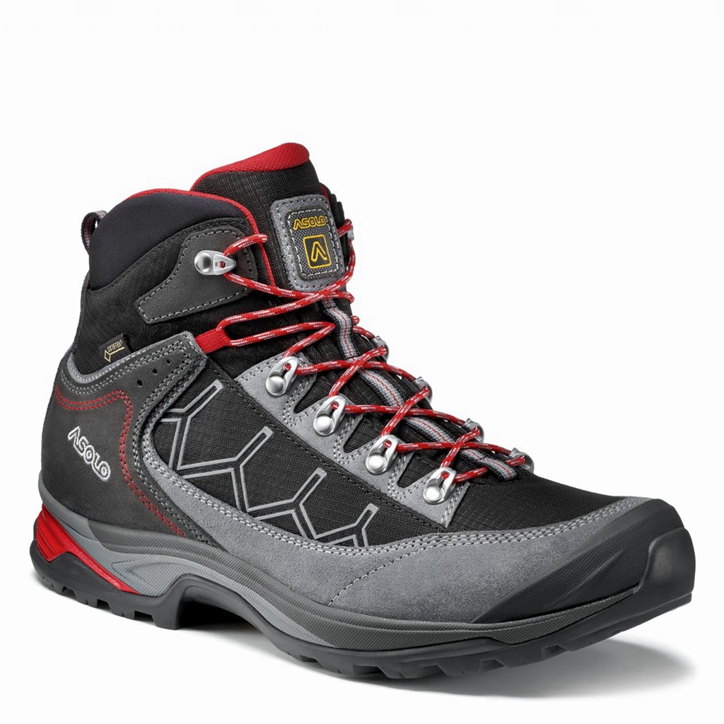 Black Men's Asolo FALCON GV Hiking Boots | A95034