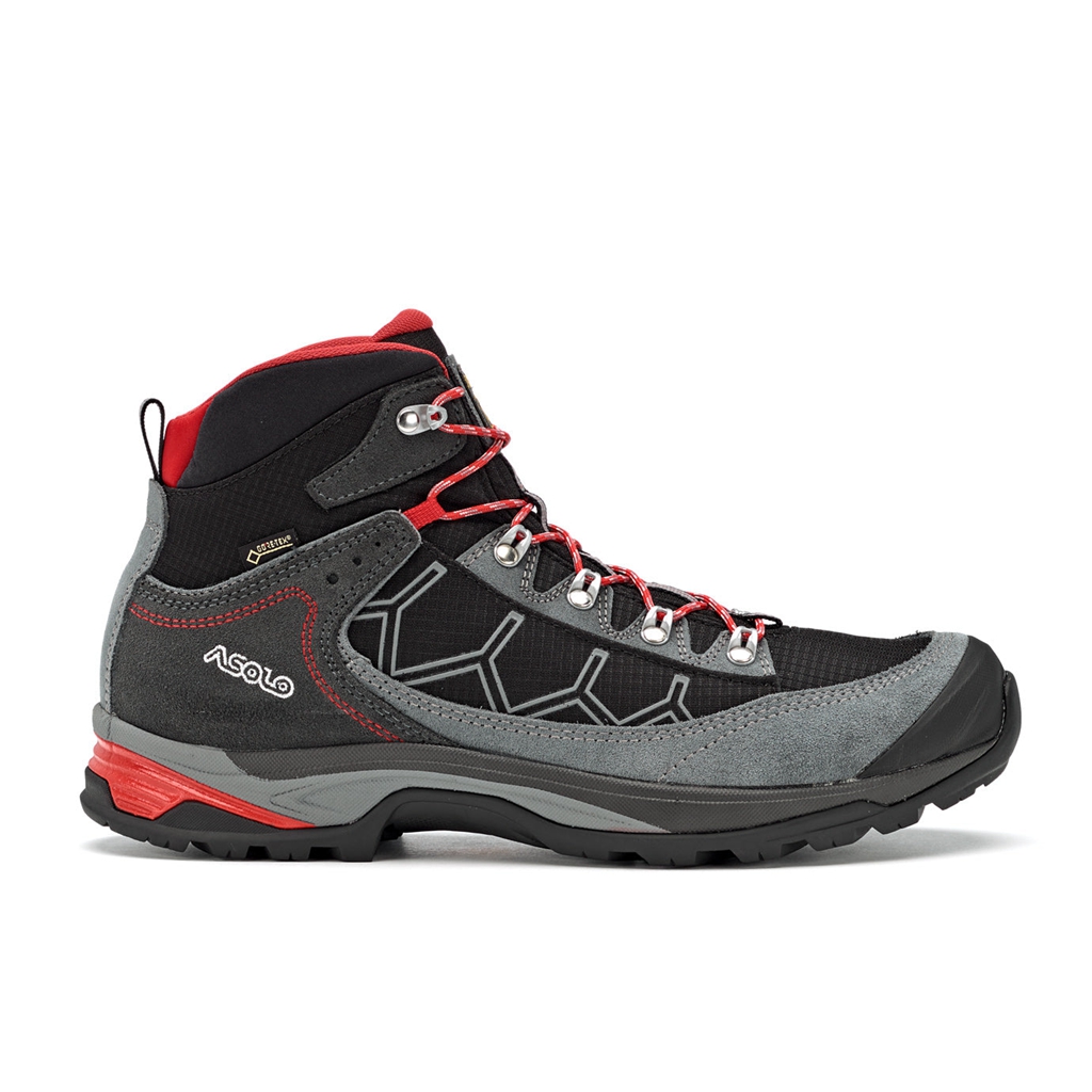 Black Men\'s Asolo FALCON GV Hiking Boots | A95034