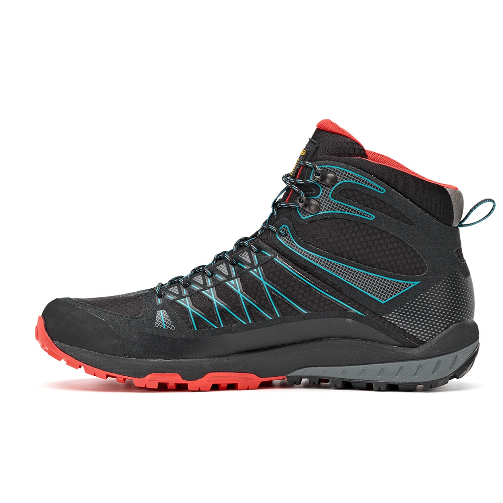 Black Men's Asolo GRID MID GV Hiking Boots | A46375