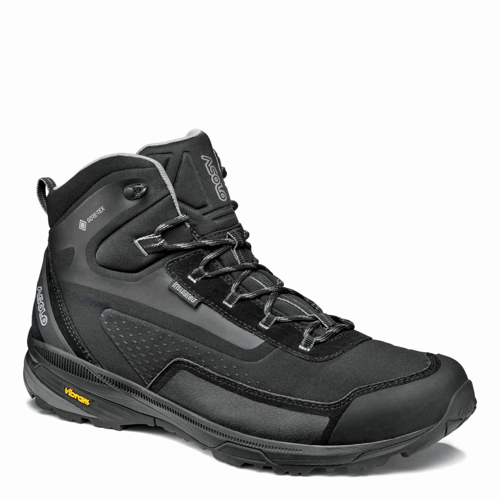 Black Men's Asolo NUUK GV Hiking Boots | A23282