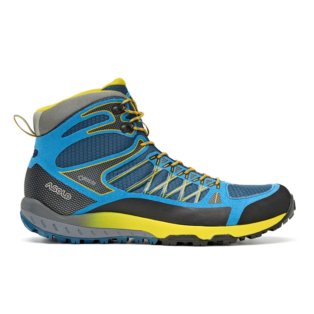 Blue Men\'s Asolo GRID MID GV Hiking Boots | A27664